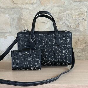 Coach Nina rivet bag wallet set